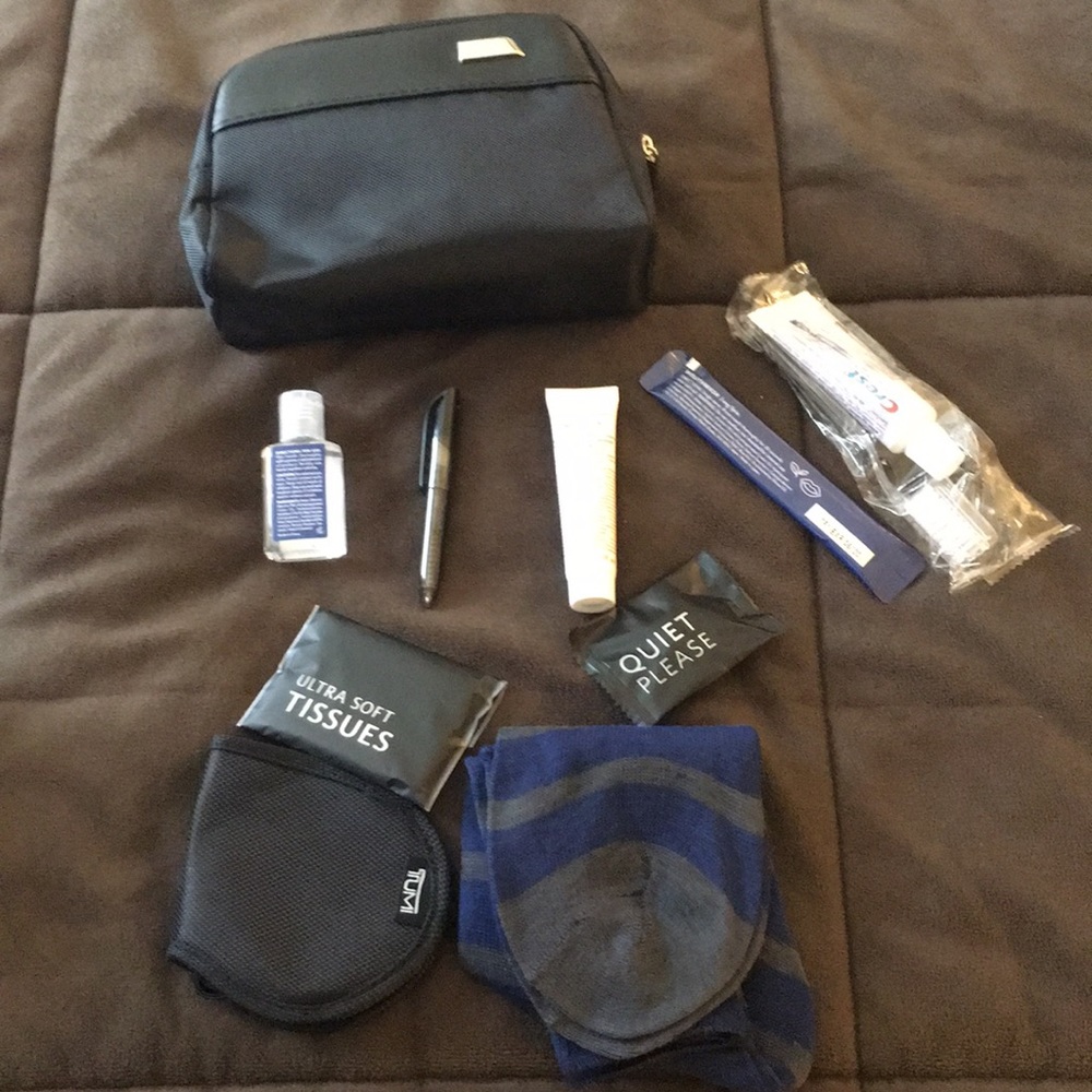 Tumi travel kit and make up bag